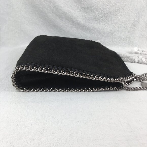 Stella McCartney x Ed Curtis Shared 3 Mini Falabella Embroidered Logo Faux Black - Picture 5 of 12